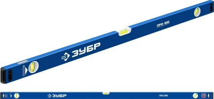 ЗУБР ПРО, 1500 мм, уровень с усиленным профилем, Профессионал (34590-150) купить в Губкинске