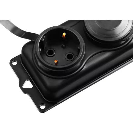 ЗУБР КГ-325-Ш3, КГ, 3 x 2.5 мм2, IP44, 5 м, 3 гн., 4000 Вт, силовой удлинитель, Профессионал (55024-05) купить в Губкинске