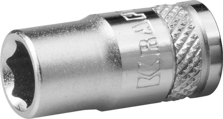 Торцовая головка KRAFTOOL "INDUSTRIE QUALITAT", Cr-V, FLANK, хромосатинированная, 1/4", 6 мм 27815-06_z01 купить в Губкинске
