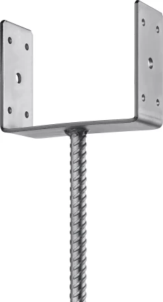 ЗУБР ОС-U, 151 x 120 x 60 мм, U-образное основание столба (310286-150) купить в Губкинске