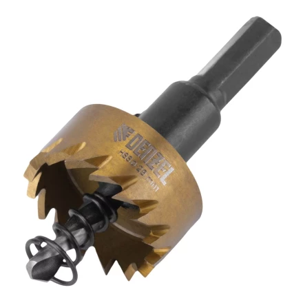 Коронка по металлу HSS, 28 мм, нитридтитановое покрытие Denzel 724106 купить в Губкинске