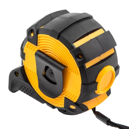 Рулетка Denzel 8м х 32мм, автоматич. фиксац., нейлон. покрытие, магнит. зацеп, двухстор. разметка, 31524 купить в Губкинске