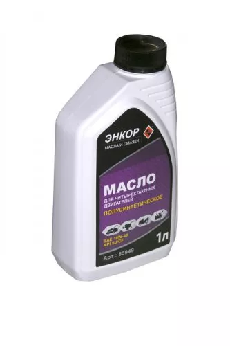 Масло для 4-х такт.дв SAE10W40 полусин ЭНКОР 1л/12 85949 купить в Губкинске