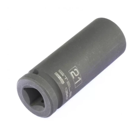 Головка ударная удлиненная шестигранная 21мм 1/2&quot; CrMo Stels 13947 купить в Губкинске