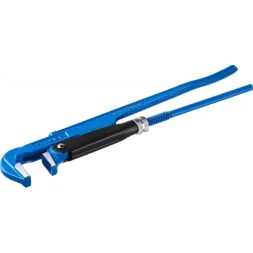 Ключ трубный рычажный ЗУБР "ПРОФЕССИОНАЛ", прямые губки, цельнокованый, Сr-V, № 2, 1,5" 27335-2_z01