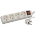 Удлинитель СВЕТОЗАР электрический с заземлением, выключателем, с защитными шторками, евро, 4 гнезда,2м SV-55045-2 купить в Губкинске