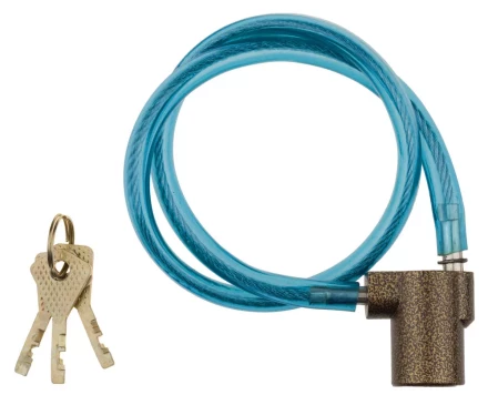Замок навесной ЗУБР &quot;МАСТЕР&quot; велосипедный, дисковый механизм секрета, ключ 7 PIN, 600мм 3720-6-01_z01 купить в Губкинске