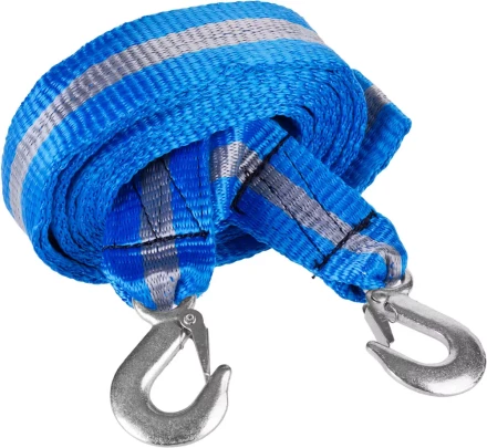 Трос буксировочный ЗУБР &quot;ЭКСПЕРТ&quot;, 2 крюка, сумка, 5м, 3,5т 61215-3.5 купить в Губкинске