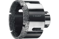 ЗУБР АВК, d 60 мм, (М14, 15 мм кромка), вакуумная алмазная коронка, Профессионал (29865-60)