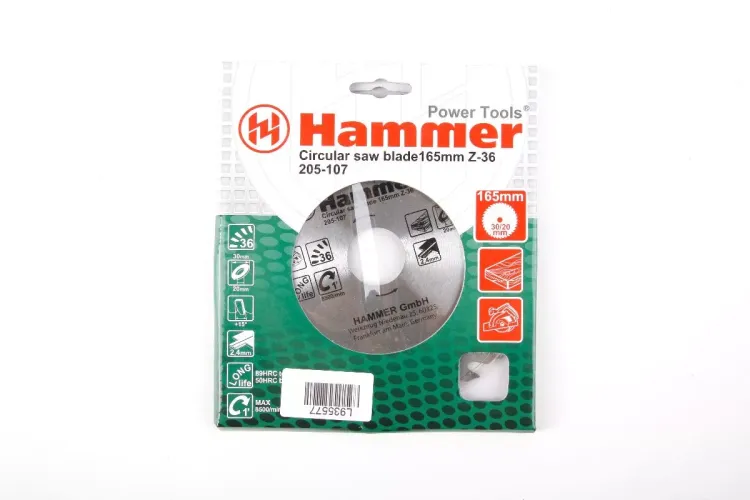 Диск пильный твердосплавный HAMMER Ф165х30мм 36зуб. купить в Губкинске