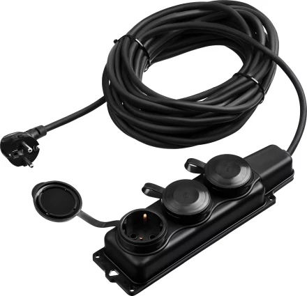 ЗУБР КГ-325-Ш3, КГ, 3 x 2.5 мм2, IP44, 10 м, 3 гн., 4000 Вт, силовой удлинитель, Профессионал (55024-10) купить в Губкинске