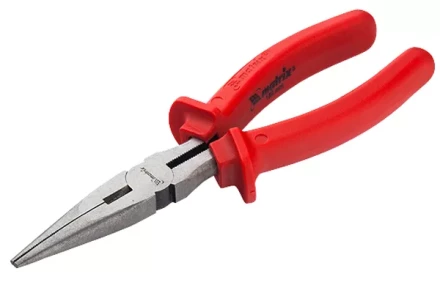 Длинногубцы Econom 160 мм прямые шлифованные пластмассовые рукоятки MATRIX 17192 купить в Губкинске