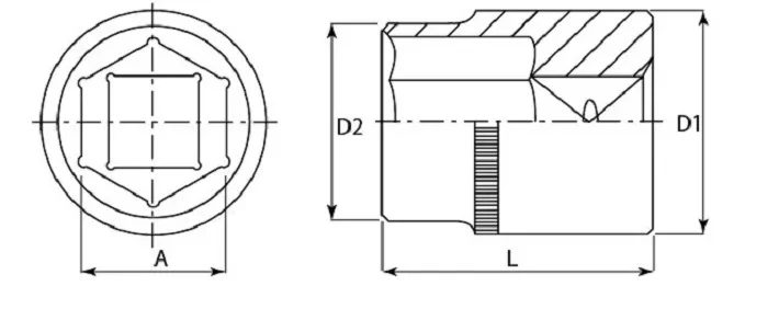 Головка торцевая 3/8"DR 24 мм  S04H3124 Jonnesway 48024 купить в Губкинске