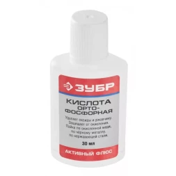 Кислота ЗУБР ортофосфорная, пластиковая банка, 30мл 55490-030