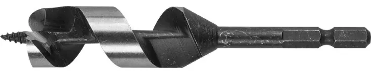 ЗУБР. Сверло по дереву, спираль Левиса, шестигранный хвостовик 1/4", 20х120мм 29483-120-20 купить в Губкинске