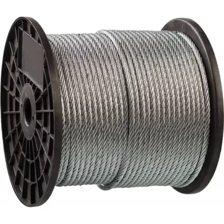 Трос стальной ЗУБР &quot;ПРОФЕССИОНАЛ&quot;, оцинкованный, DIN 3055, d=2 мм, L=200 м 4-304110-02 купить в Губкинске