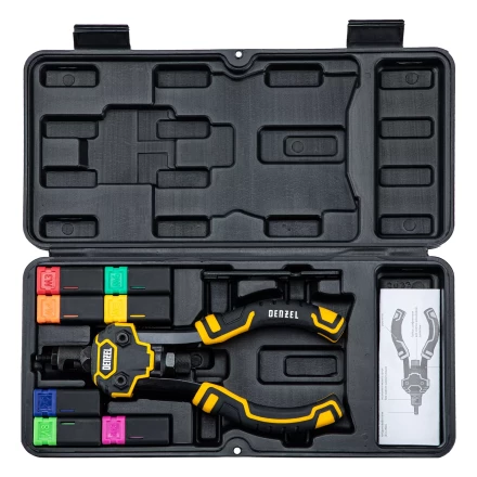 Заклепочник для резьбовых заклепок Denzel 40501, двуручный, заклепки М3, М4, М5, М6, М8, М10, M12 купить в Губкинске