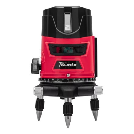 Лазерный уровень MTX CRX-30G, 30 м, зеленый луч, батарейки, резьба 5/8&quot; 35032 купить в Губкинске
