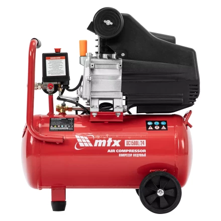 Компрессор воздушный MTX DC1500L/24, 1,5 кВт, 24 л, 210 л/мин 58017 купить в Губкинске