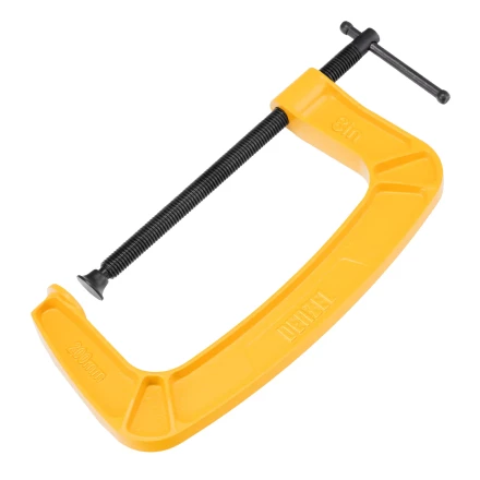 Струбцина G-образная Denzel, усиленная, 200 мм, 20646 купить в Губкинске