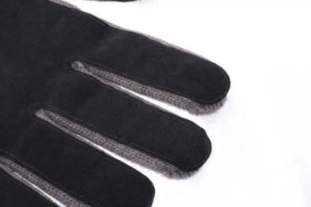 Перчатка двойная полушерстяная спилковый наладонник 150 г Сибртех артикул 68630 купить в Губкинске