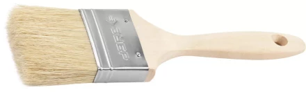 Кисть плоская ЗУБР &quot;УНИВЕРСАЛ-ЭКСПЕРТ&quot;, светлая натуральная щетина, деревянная ручка, 2,5&quot;/63мм 01005-063 купить в Губкинске