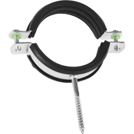 ЗУБР. Хомут трубный оцинкованный, с шурупом, 2 1/2&quot;, 1шт 37854-73-82-1 купить в Губкинске