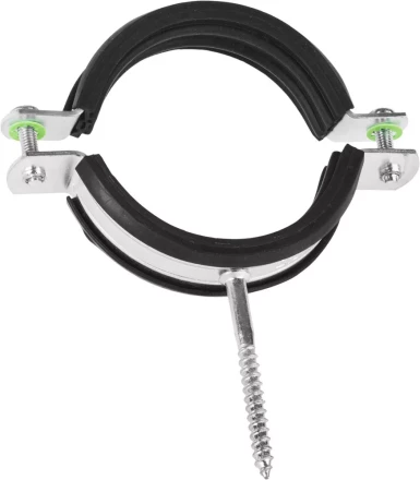 ЗУБР. Хомут трубный оцинкованный, с шурупом, 2 1/2&quot;, 1шт 37854-73-82-1 купить в Губкинске