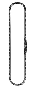 Строп канатный кольцевой СКК 2 т L=2 м  заплет купить в Губкинске