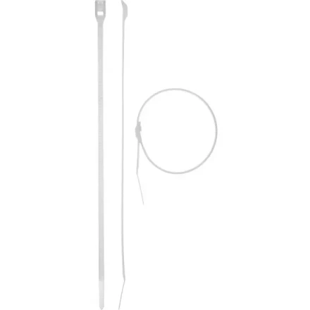 Кабельные стяжки белые КОБРА, с плоским замком, 3.6 х 205 мм, 50 шт, нейлоновые, ЗУБР 30930-36-205 купить в Губкинске