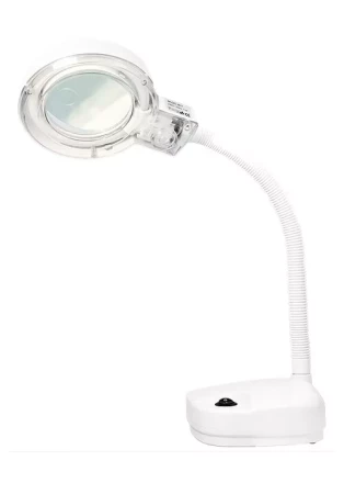 Лупа с подсветкой 3-х и 8-кратная D 87,5 мм на гибком штативе MATRIX 913605 купить в Губкинске