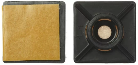 Площадка ЗУБР "МАСТЕР" под хомут нейлоновая, самоклеящаяся, 27 x 27 мм, 5 шт 4-309176-27-27 купить в Губкинске