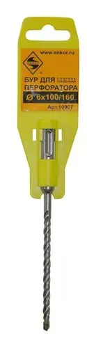 Бур SDS+  ф 6х100/160 усиленный  10/50/200 10907 купить в Губкинске