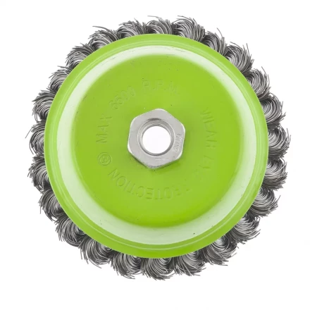 Щетка для УШМ 125 мм М14 &quot;чашка&quot; крученая металлическая проволока СИБРТЕХ 746277 купить в Губкинске