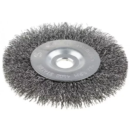 Щетка STAYER дисковая для точильно-шлифовального станка, витая сталь 0,3мм, 175/12,7/16мм 35185-175 купить в Губкинске