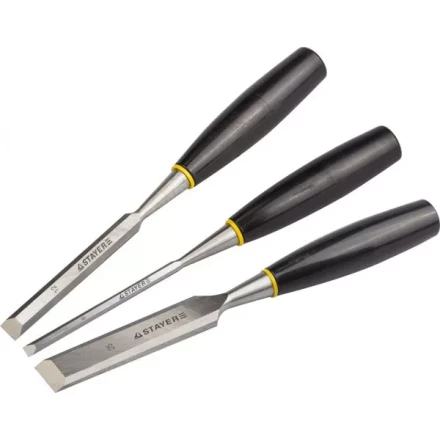 Набор стамесок с пластмассовой ручкой, 6/12/25мм, 3шт, STAYER 1820-H3 купить в Губкинске