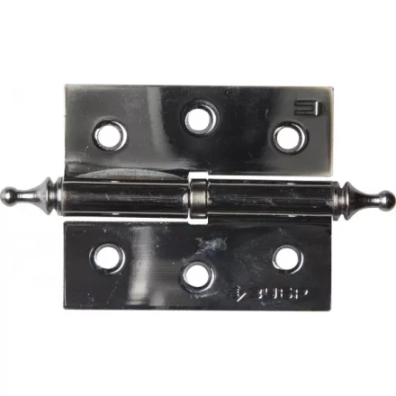 Петля дверная разъемная ЗУБР &quot;ЭКСПЕРТ&quot;, 1 подшипник, цвет хром (CP), правая, с крепежом, 75х63х2,5мм, 2 шт 37605-075-2R купить в Губкинске