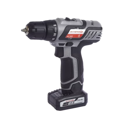 Аккумуляторная дрель-шуруповерт ИНТЕРСКОЛ ДА-18ЭР Li-ion (2 х 2Ач) купить в Губкинске