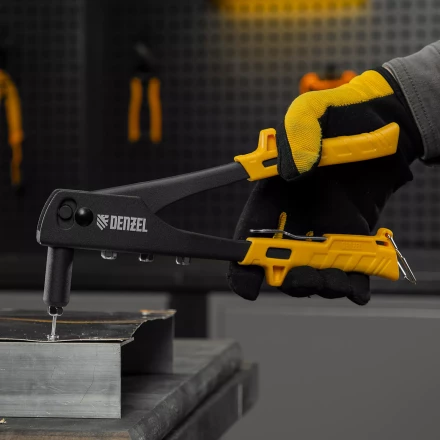 Заклепочник ручной Denzel, 255 мм, заклепки 2,4-3,2-4,0-4,8 мм, 40440 купить в Губкинске