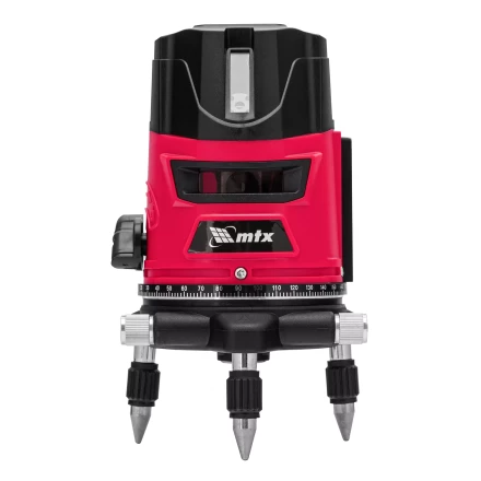 Лазерный уровень MTX CRL-30R, 30 м, красный луч, батарейки, резьба 5/8&quot; 35034 купить в Губкинске