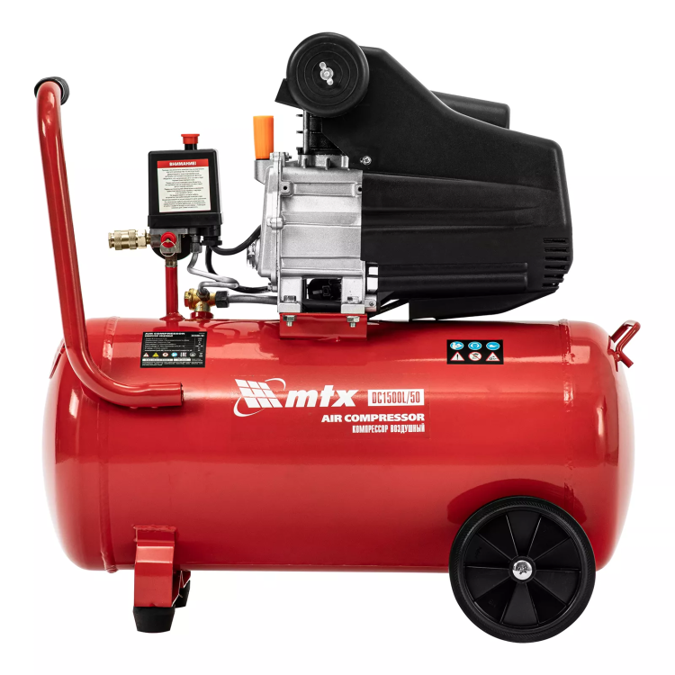 Компрессор воздушный MTX DC1500L/50, 1,5 кВт, 50 л, 210 л/мин 58018 купить в Губкинске