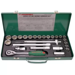 Набор головок торцевых универсальный 1/2" DR10-32мм 25предметов S04H4125S Jonnesway 47223