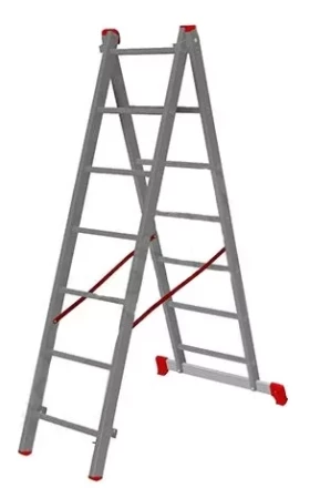 Лестница 2-х секционная алюминиевая 2*7 1013293 купить в Губкинске