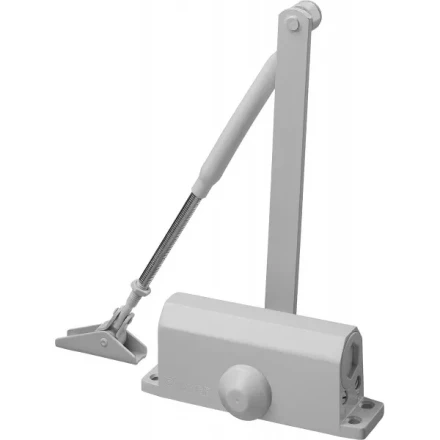 Доводчик дверной STAYER, для дверей массой до 40 кг, цвет белый 37916-50 купить в Губкинске