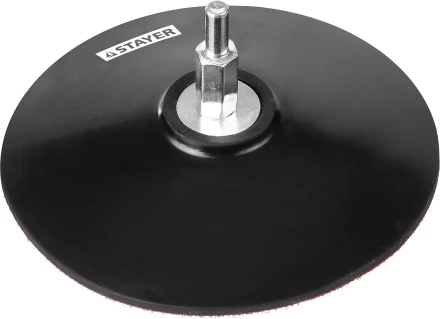 Тарелка опорная STAYER "MASTER" резиновая для дрели, на липучке, d=115мм 35740-115 купить в Губкинске