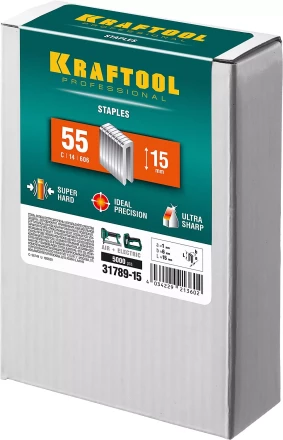 Скобы тип 18GA (55 / 90 / C) 5000 шт 31789-15 купить в Губкинске