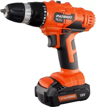 Дрель-шуруповерт аккумуляторная PATRIOT BR 180Li в кейсе купить в Губкинске
