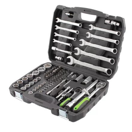 Набор инструмента 83 предмета, 1/2&quot;, 1/4&quot; Сибртех 13500 купить в Губкинске