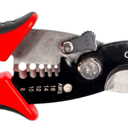 Ножницы для резки проводов КВТ MC-07 до 15 мм с функцией зачистки изоляции (86619) купить в Губкинске