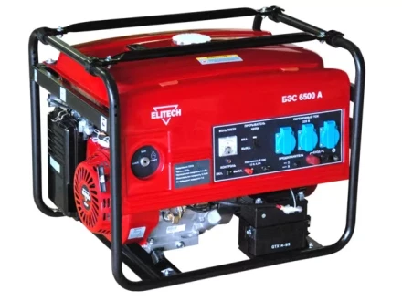 Бензогенератор Elitech БЭС 6500 А +Аккумулятор купить в Губкинске